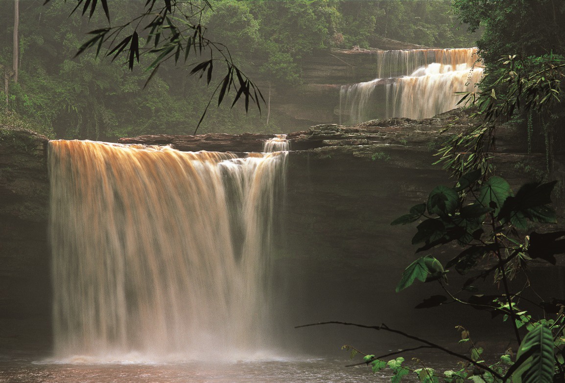 Plunge pool at the base of Maliau Falls
