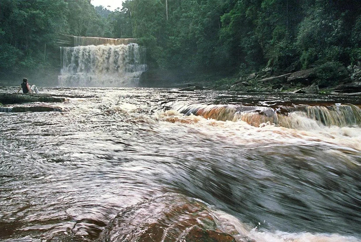 The seven tiers of Maliau Falls